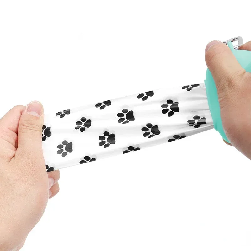 Dispensador de bolsas para excrementos de perros, soporte con mosquetón para viajes al aire libre, recogida de residuos de mascotas, accesorios de silicona, productos ecológicos - imagen 3