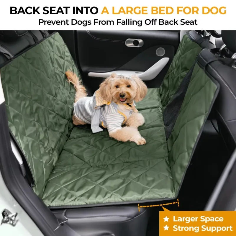 Cubierta trasera de coche plegable portátil e impermeable para viaje, asiento cama, alfombrilla extendida antideslizante para mascotas, productos para perros, SUV, camión - imagen 5