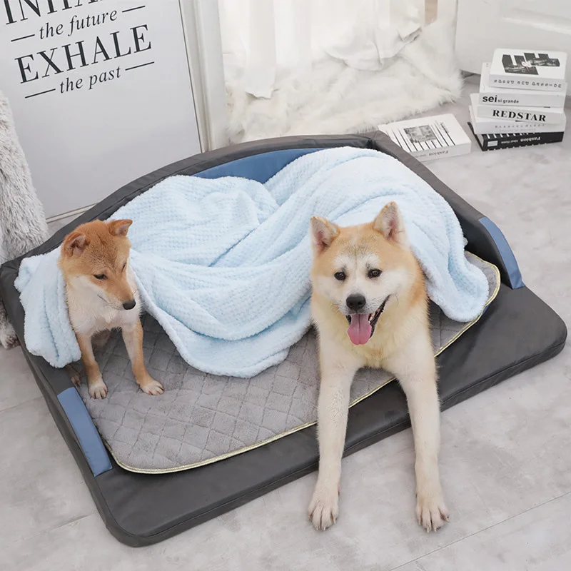 Cama ortopédica para perros, 1 pieza, para perros grandes, cama lavable, cojín de espuma para mascotas, suministros para mascotas, sofá cálido de lujo - imagen 3
