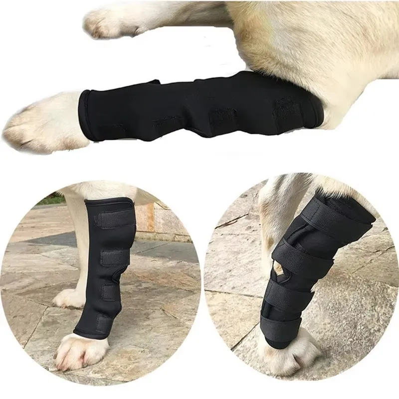 Protector de codo para perro, rodilleras para piernas, vendaje de recuperación para perros, antilamer heridas, recuperación postoperatoria, codera, correas fijas para piernas - imagen 3
