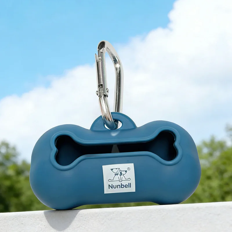 Dispensador silicona portátil bolsas excrementos perro – Duradero exterior - imagen 2