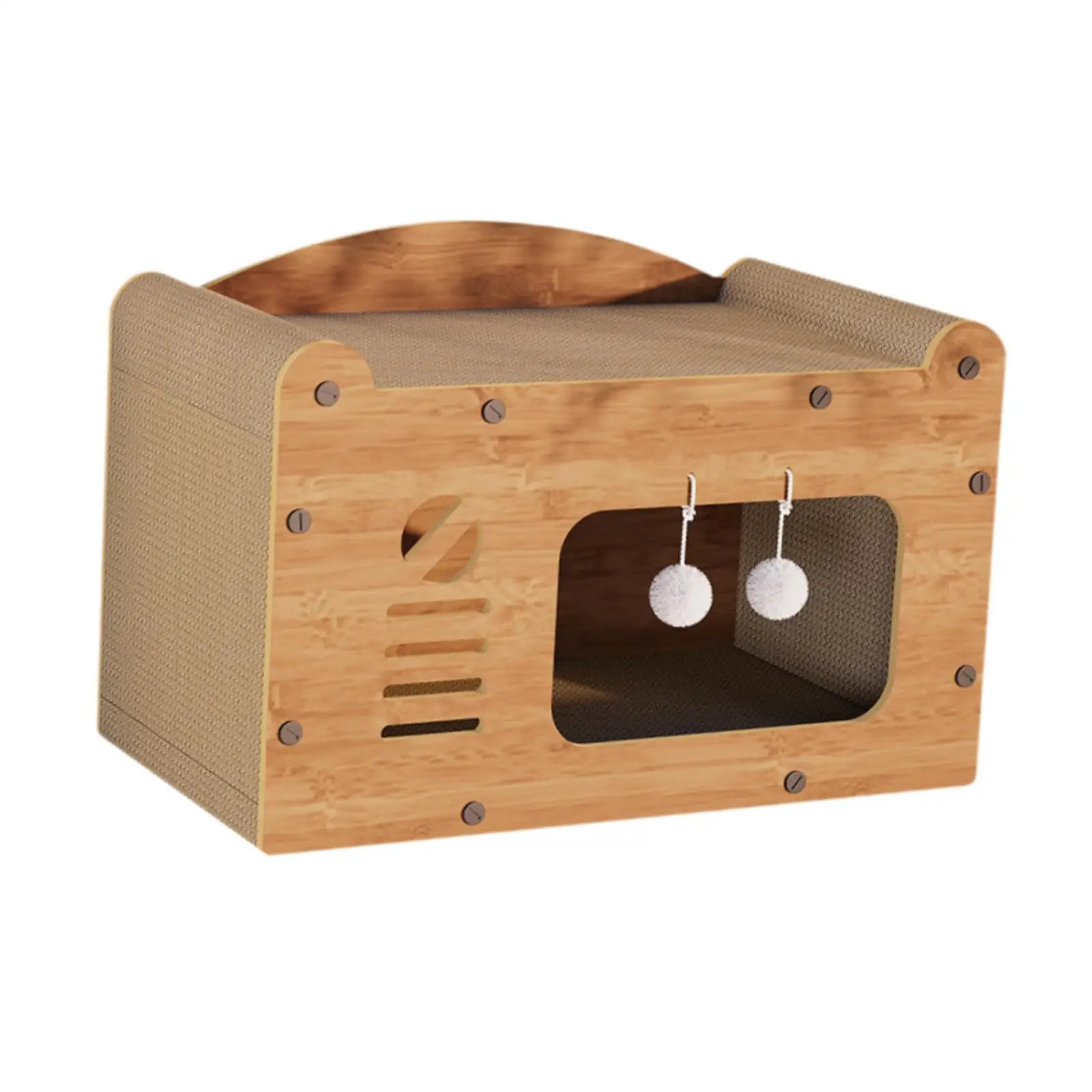 Cat Scratcher Cardboard House Cozy Cat Scratch Pad for Cat Kitten Resting Cat Scratcher Cardboard House Cozy Cat Scratch Pad for Cat Kitten Resting