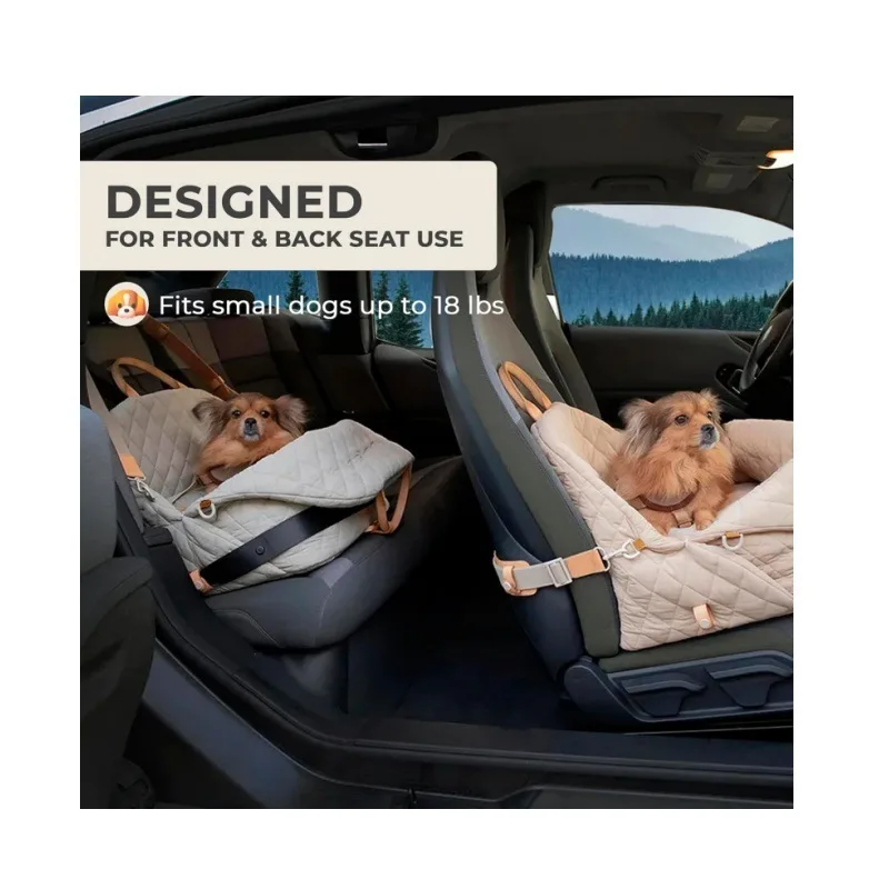 Transportín 3 en 1 acolchado para gatos y perros pequeños – Bolso cama - imagen 5