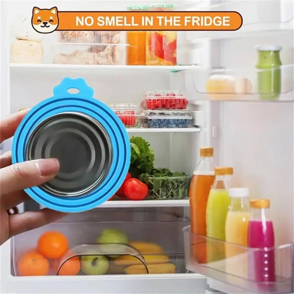 2 Tapas Reutilizables para Latas de Comida de Mascotas, Portátiles, para Perros y Gatos. Cierre Hermético. Mantienen la Comida Fresca. - imagen 5