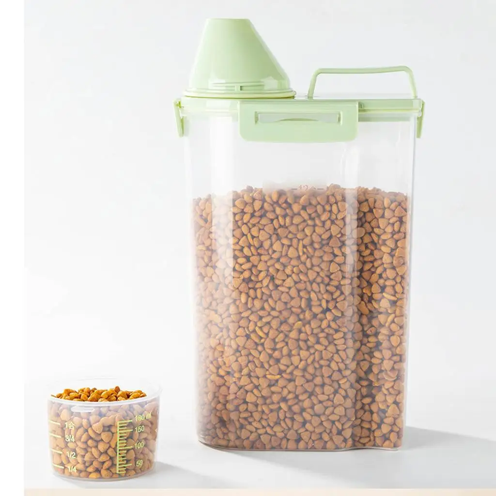 Dogs Bowl Dog Food Box with Measuring Cup Pet Feeder Bucket Pet Feed Container Food Storage Barrel Measuring Cup Sealed Barrel Dogs Bowl Dog Food Box with Measuring Cup Pet Feeder Bucket Pet Feed Container Food Storage Barrel Measuring Cup Sealed Barrel