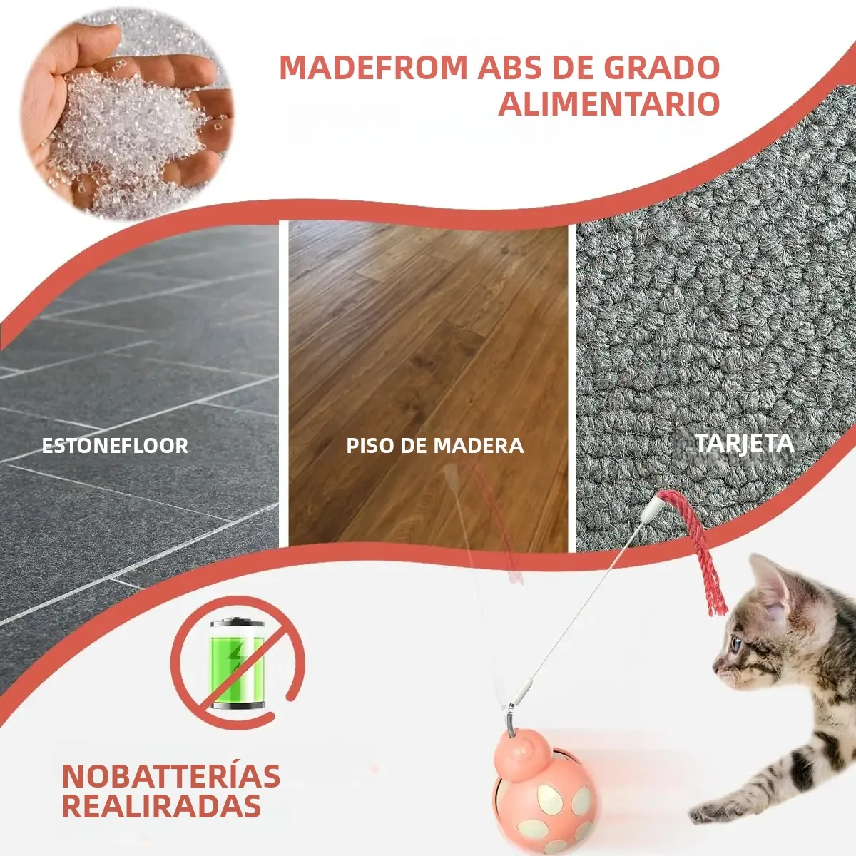 Juego interactivo de juguetes para gatos 3 en 1 con vaso alimentador, alambre de bailarina de plumas para gatitos de interior, el mejor juguete dispensador de alimentos - imagen 4