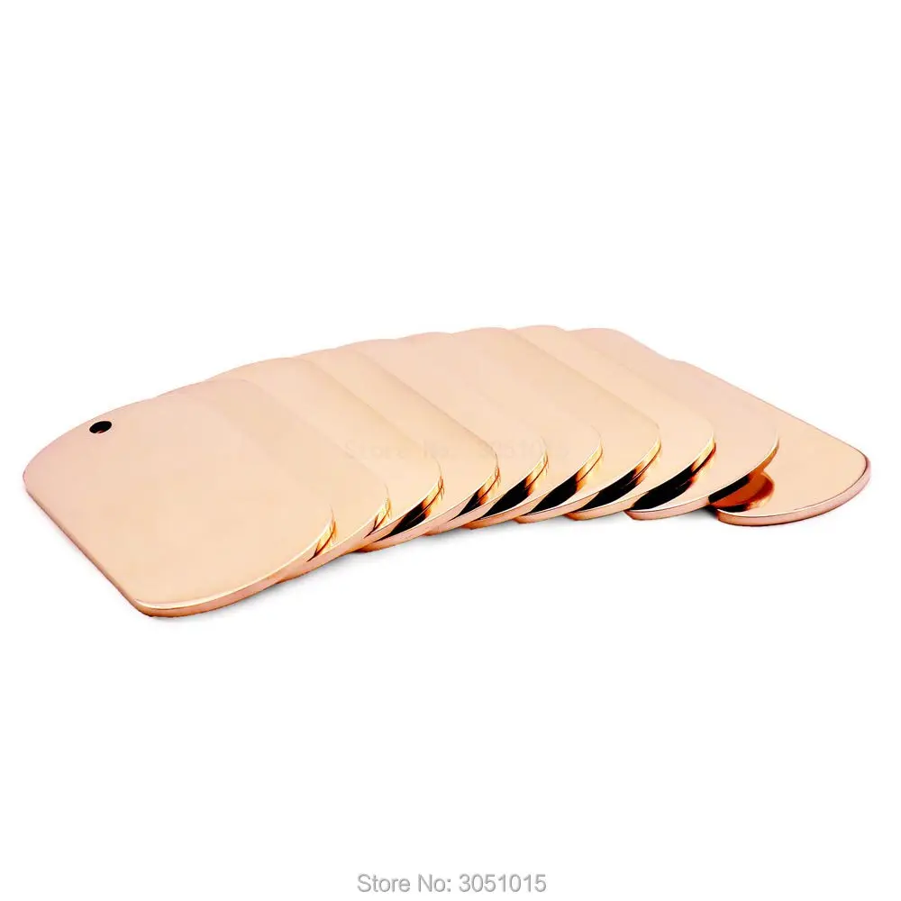 Venta al por mayor, 100 Uds., material de acero inoxidable, tarjeta militar, etiqueta de identificación personalizada para mascotas, fuente artística para gatos, efecto espejo de doble cara - imagen 5