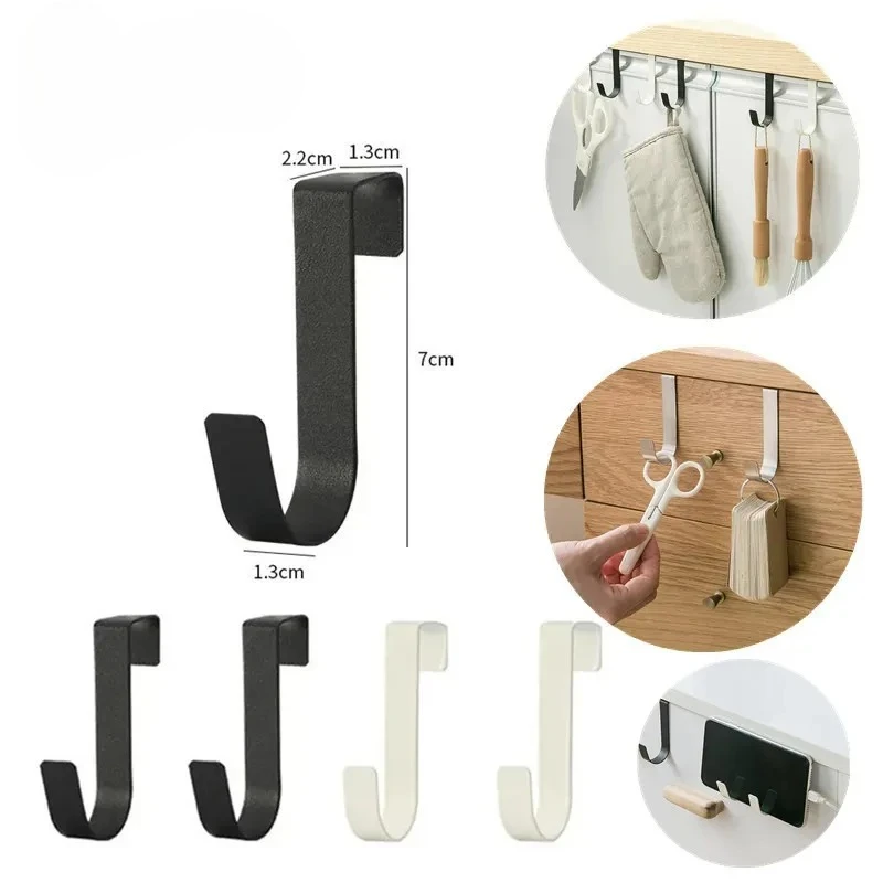 Ganchos multiusos para puerta de armario de cocina, gancho trasero para colgar ropa, abrigo, sombrero, colgador de toallas, gancho de almacenamiento, accesorios de baño