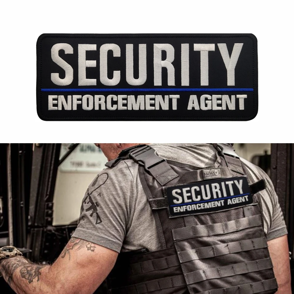 Parche bordado táctico para perro de seguridad con gancho y bucle