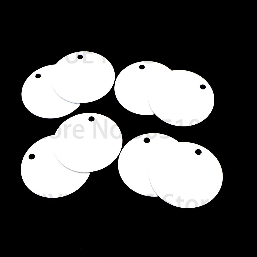 100 Uds. Etiqueta en blanco de aluminio para mascotas, Collar personalizado para perro, accesorios, Collar, colgante, logotipo de Color impreso, llave colgante para gato - imagen 3