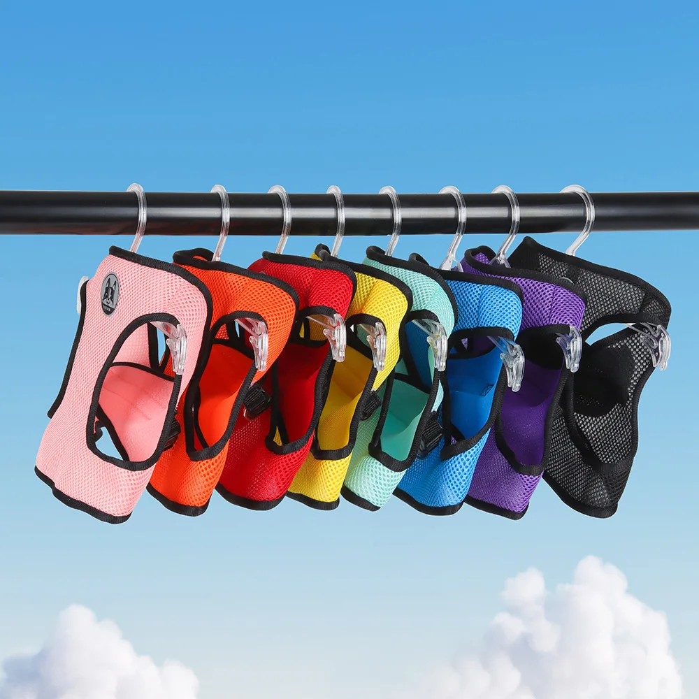 Juego de 3 uds de arnés y correa para perros pequeños, arnés para cachorros y gatos, chaleco, correa para el pecho de malla transpirable, suministros para mascotas Chihuahua y gatitos - imagen 3