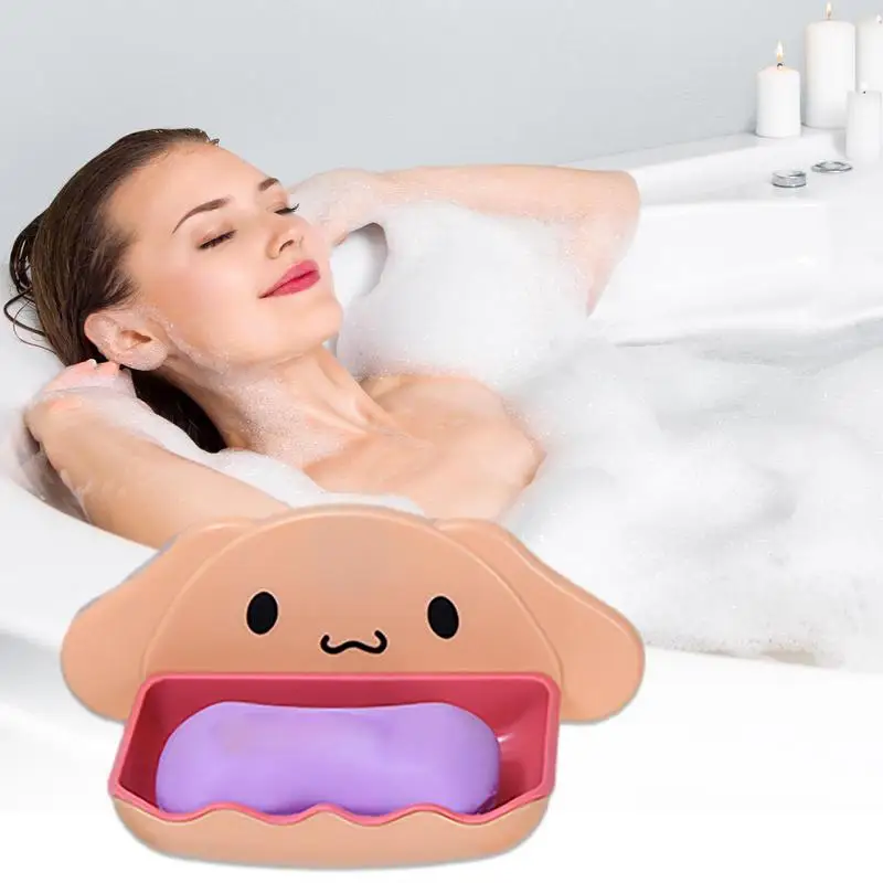 Soporte de esponja montado en la pared de doble capa, estante de jabón de drenaje, bandeja de jabón de cocina, plato de esponja autoadhesivo sin perforaciones - imagen 4