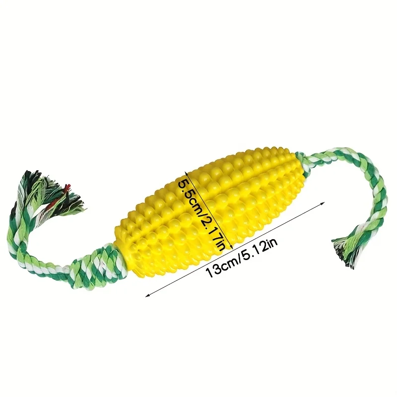 Juguete TPR para perros, juguetes duraderos en forma de maíz para masticar, juguetes para limpiar los dientes de mascotas, juguetes para cachorros resistentes a mordeduras, accesorios para perros - imagen 5