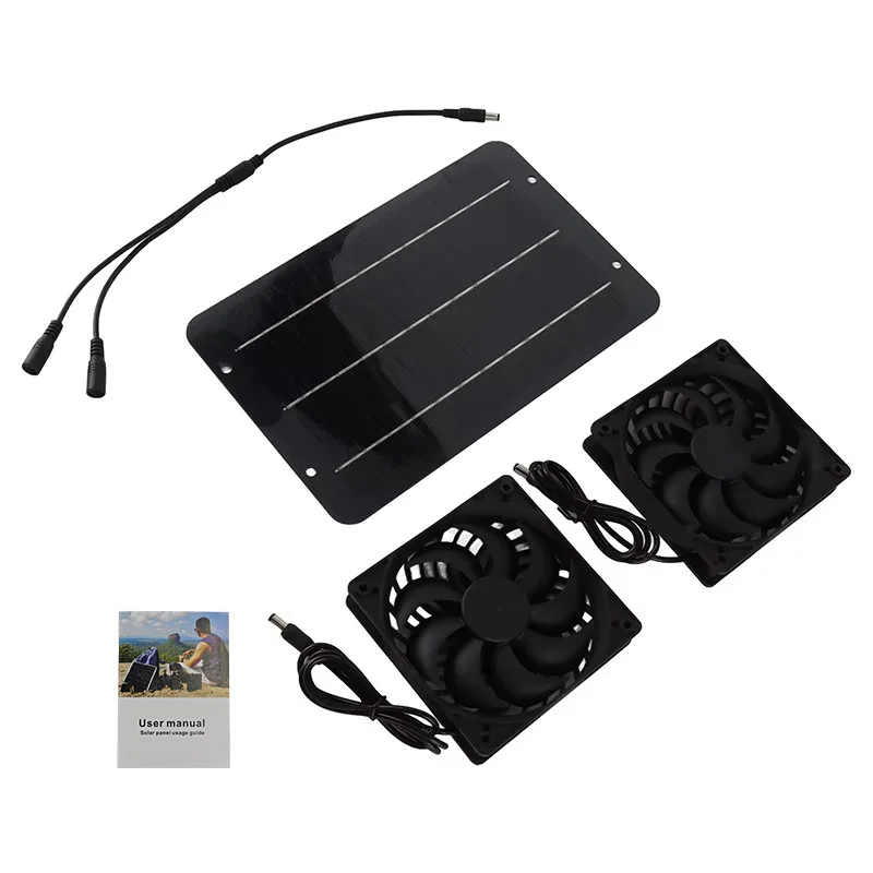 Ventilador solar para caseta de perro – Extracción silenciosa - imagen 4