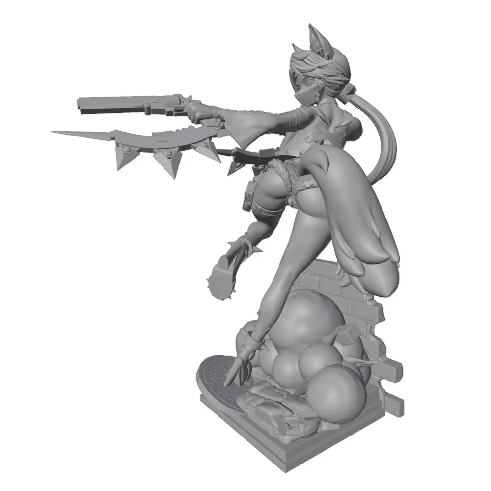 Figura GK 1/24 decorativa – Miniatura anime sin montar ni pintar - imagen 2