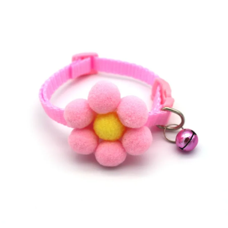 1 unidad de Collar bonito para gato, collares para cachorros pequeños, Collar con lazo para gato y gatito, Collar con lazo y campana para perros, suministros para mascotas Chihuahua - imagen 4