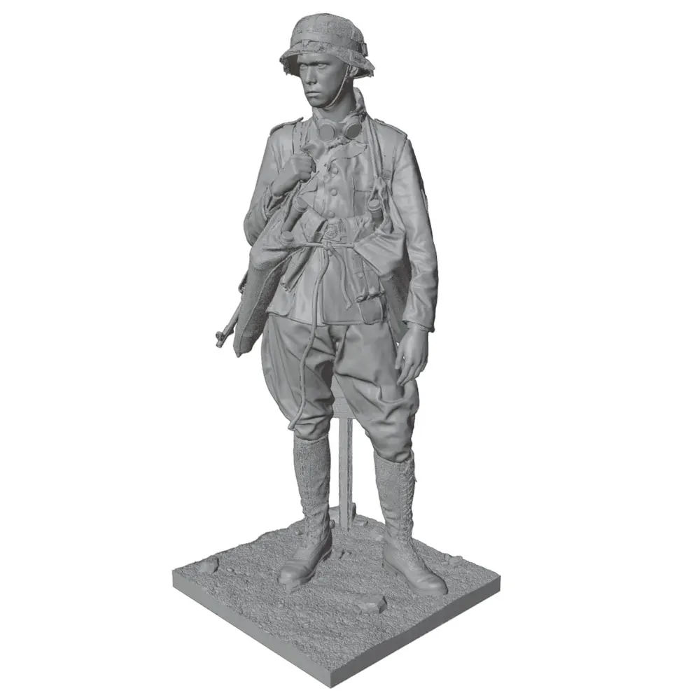Figura de resina para coleccionismo: Tanque militar sin pintar - imagen 2