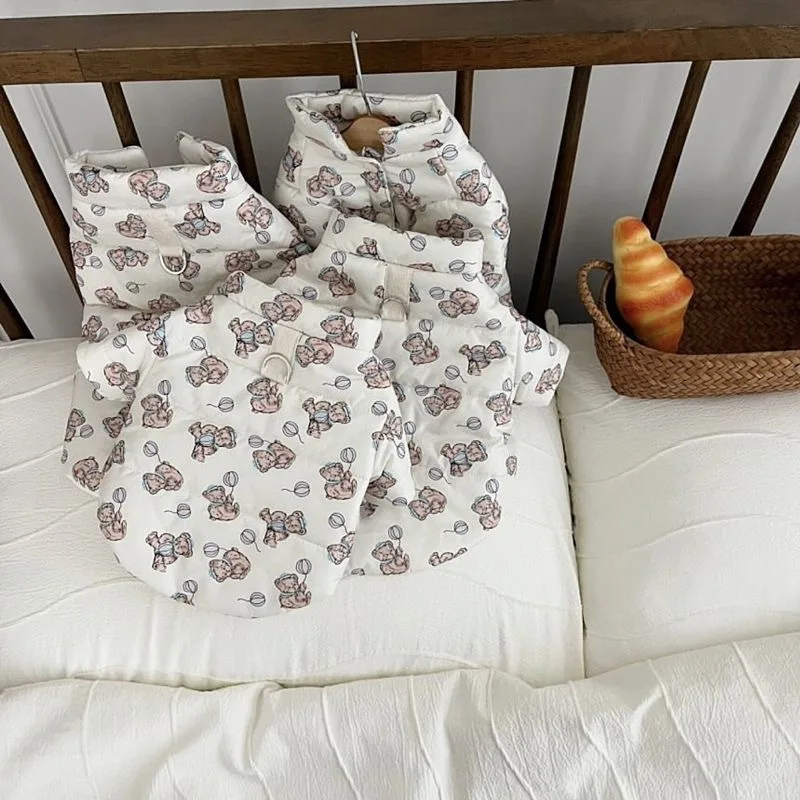 Ropa gruesa de otoño e invierno para mascotas, gato de peluche acolchado de algodón, Pomerania, Yorkshire, perro pequeño, productos para mascotas de invierno - imagen 4