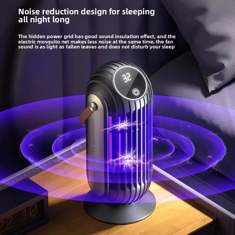 2025 nueva lámpara UV antimosquitos de 4000mAh, modelo recargable por USB, lámpara fotoeléctrica para Control de plagas, trampa para mosquitos para el hogar - imagen 3