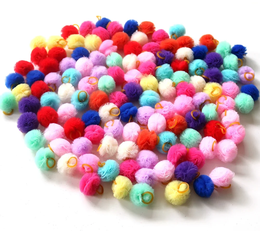 100 Uds. Accesorios para mascotas, lazos para perros, lazos para el pelo para perros, productos para el cuidado del cabello para perros pequeños, lazos grandes para perros, suministros para mascotas de flores - imagen 2