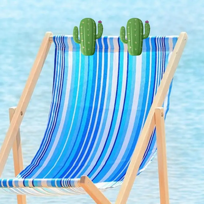 Pinzas grandes de plástico para toallas de playa, percheros de secado para tumbonas, piña, Cactus, pinzas decorativas para ropa, Clip de viaje - imagen 4
