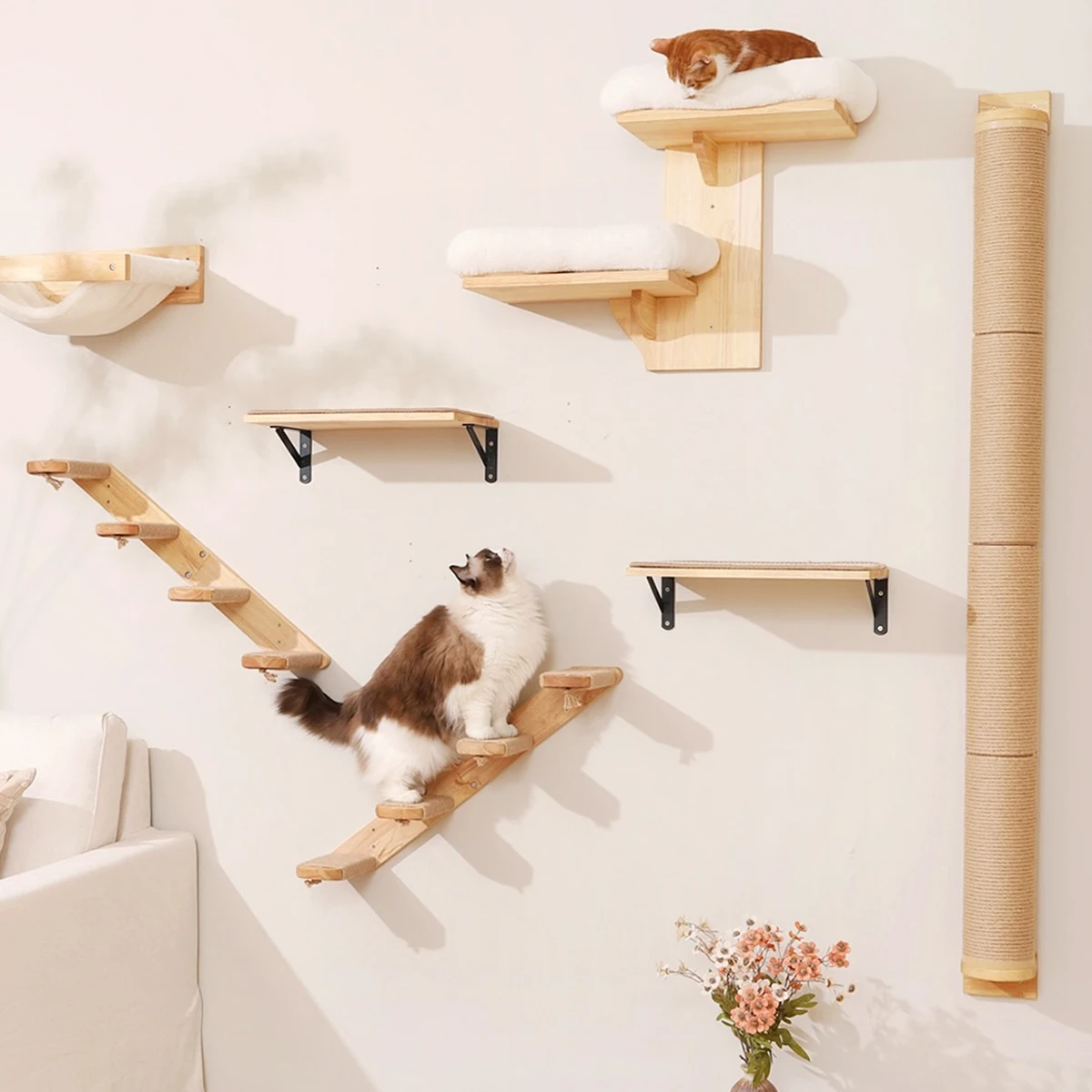 Hamaca de pared para gatos – descanso cómodo en altura - imagen 3