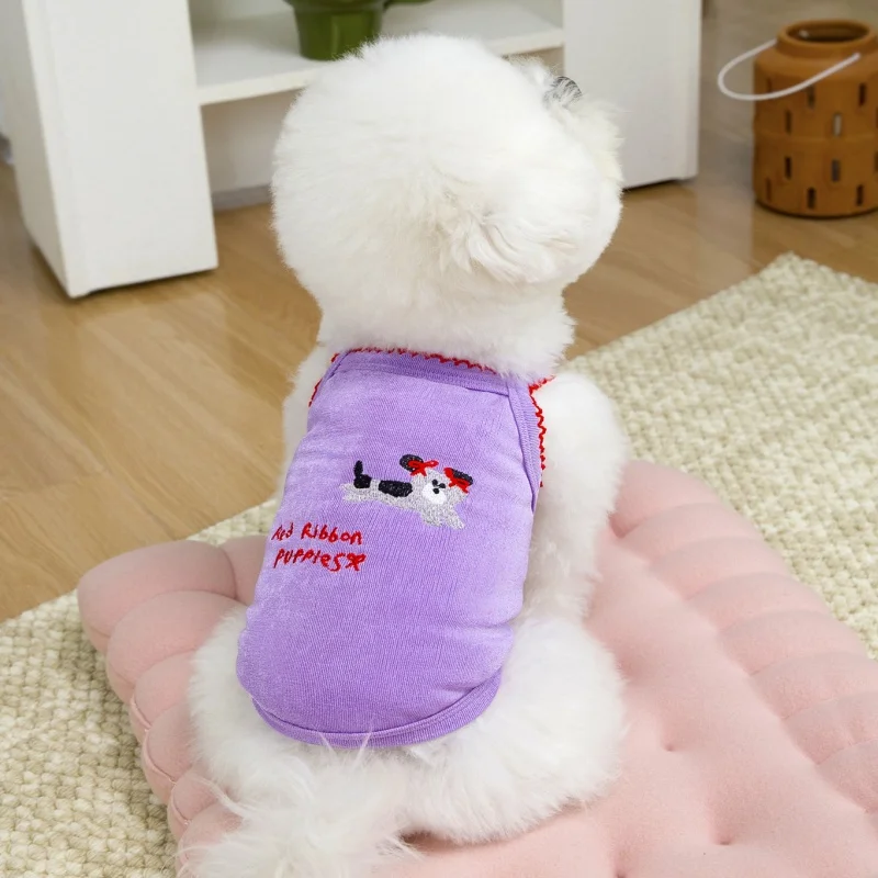 Chaleco de verano para perro y gato – Anilla D con dibujos animados - imagen 2