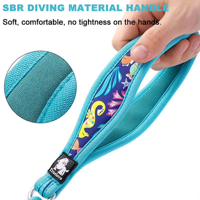 Truelove-Correa con estampado Floral para mascotas, asa acolchada de neopreno, seguridad para perros pequeños y medianos, experiencia agradable al caminar, TLL25761 - imagen 4