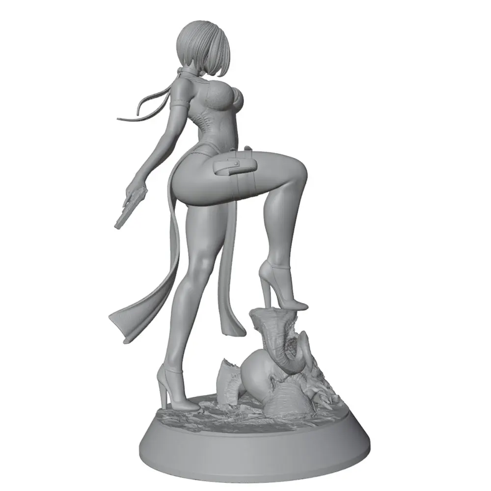 Kit de muñeca Guerrera resina gris impresa en 3D sin montar ni pintar - imagen 5