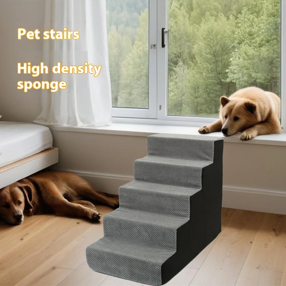 Escalera para mascotas con funda lavable y espuma viscoelástica