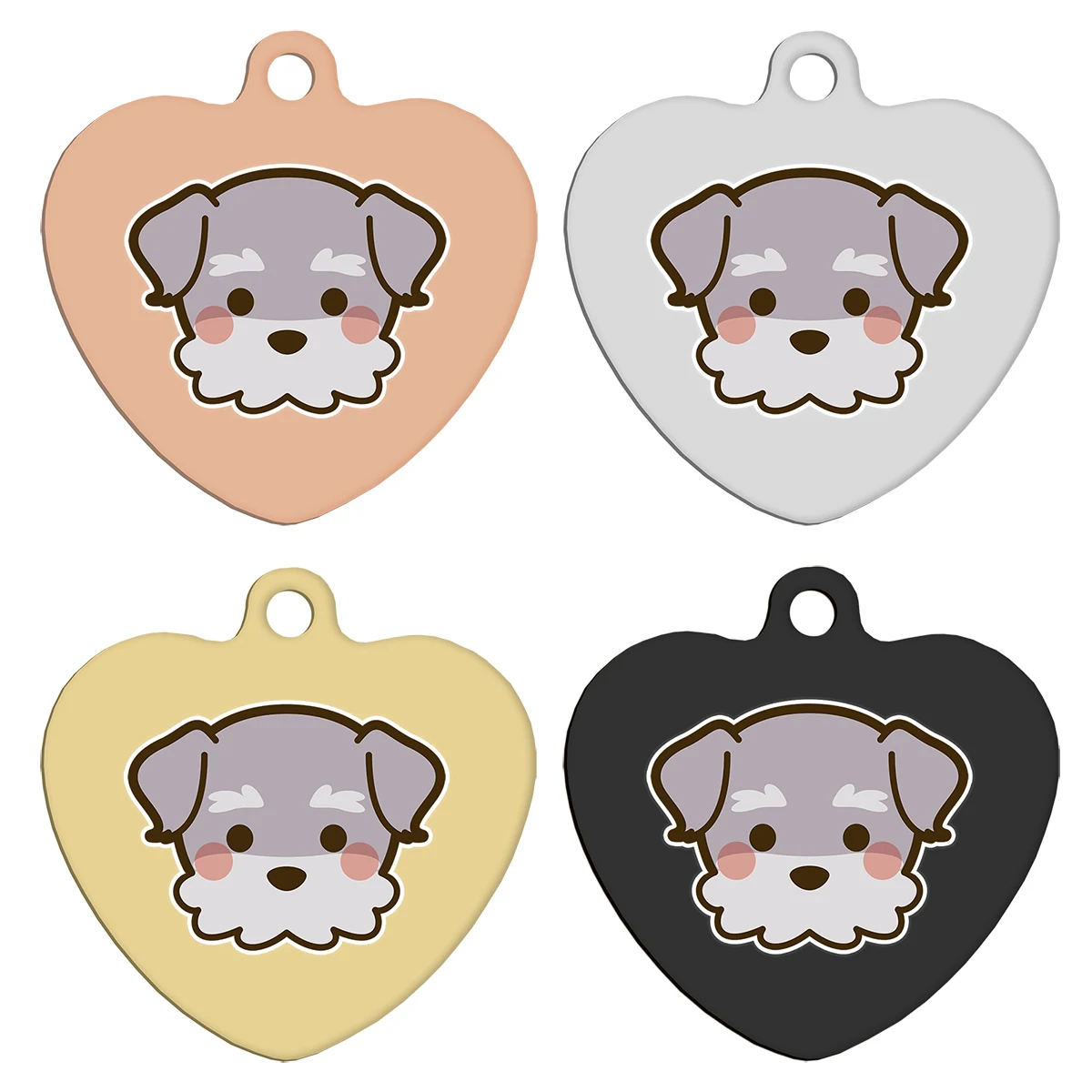 Etiqueta personalizada con nombre de perro, placa de identificación personalizada con impresión UV, dirección y teléfono para perro pequeño - imagen 4