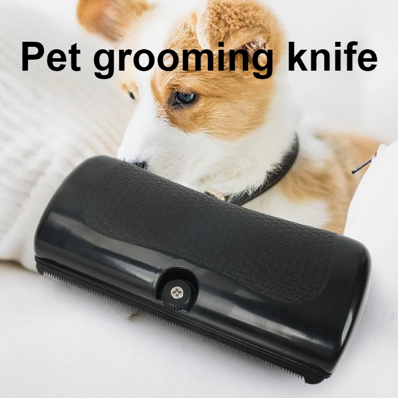 Peine de pelo para adelgazar mascotas, peine para depilación de perros y cachorros, accesorios portátiles, cepillo para perros y gatos, equipo de aseo para mascotas, gatos y perros - imagen 3