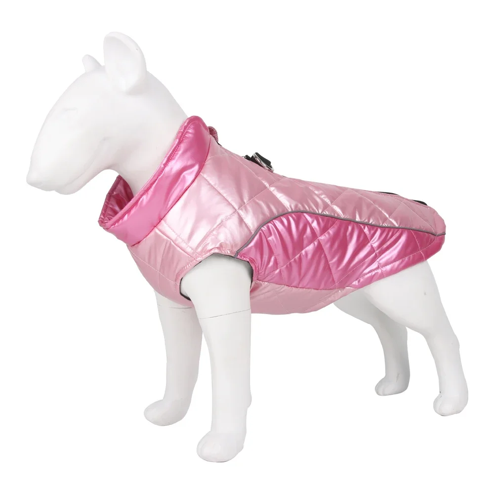 Ropa para perros grandes Otoño Invierno cálido perros chaqueta para gatos abrigo impermeable reflectante chaleco para cachorros Chihuahua suministros de disfraces - imagen 5