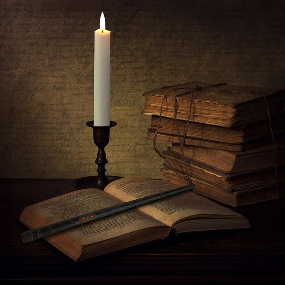 Velas LED flotantes con Control remoto de varita mágica, velas electrónicas cónicas remotas sin llama, decoración de fiesta de Halloween, luces de vela - imagen 5