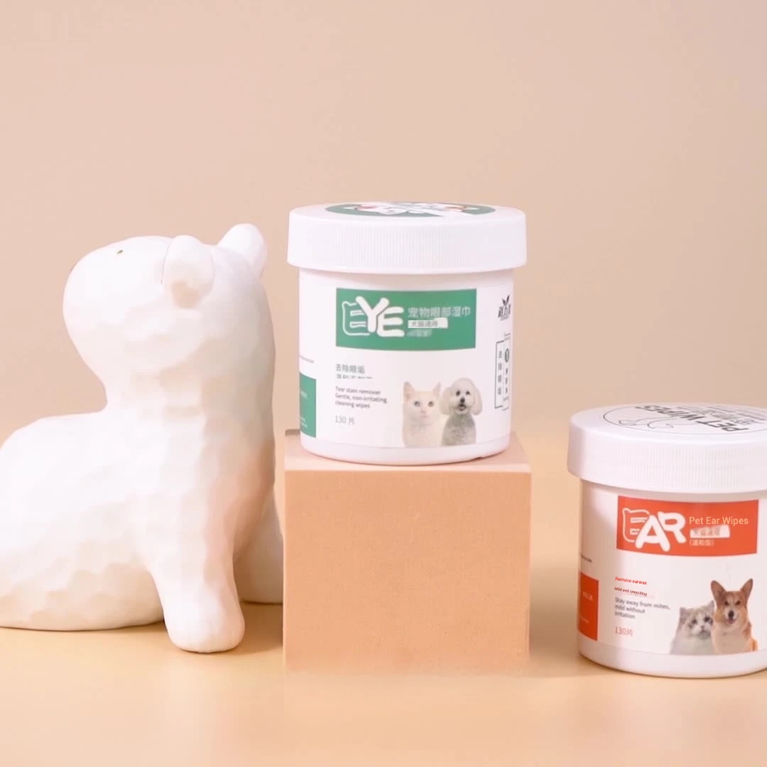 Toallitas de limpieza de orejas para mascotas, suaves, seguras, no tejidas, sin Alcohol, portátiles, de Aloe Natural, para perros y gatos, elimina el olor de cera, hidratante - imagen 2