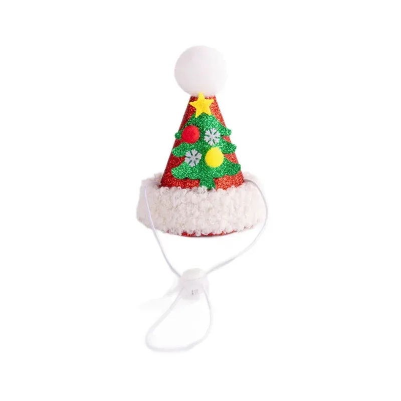 Gorro navideño de Papá Noel para mascotas, bonito gorro de vestir para perros y gatos, regalo festivo con calcetines para perros, accesorios perfectos para perros pequeños - imagen 5
