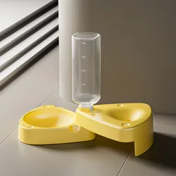 Botella de agua plegable para gatos y juego de cuencos para queso, cuencos de agua portátiles para comida para gatos, cuencos para gatos a prueba de fugas para viajes