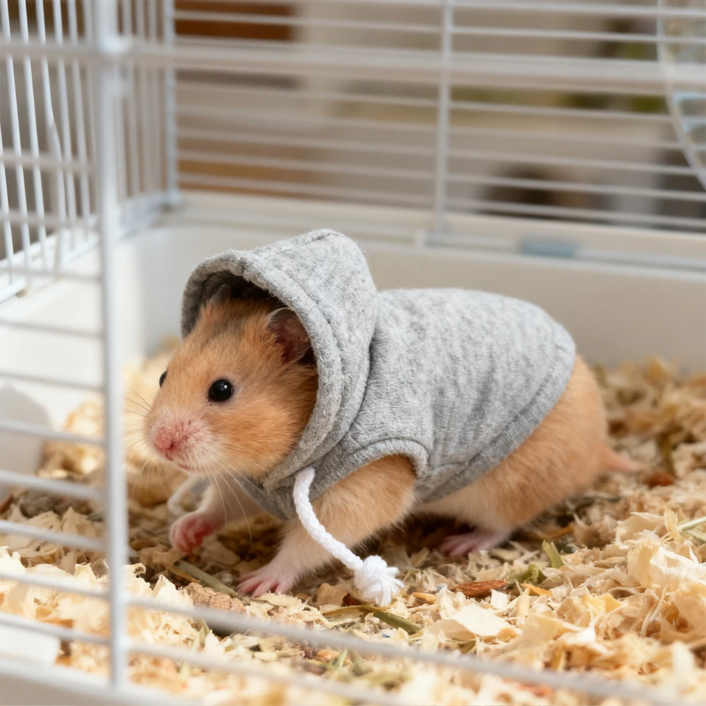 Sudadera cálida para hámster - ropa para mascotas pequeñas - imagen 4