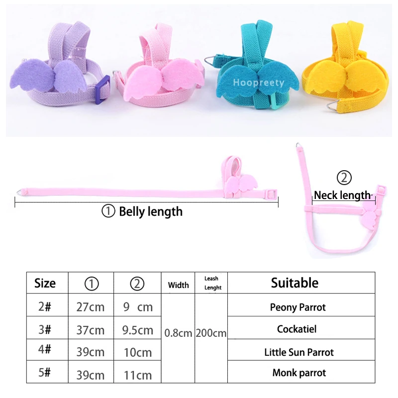 Arnés elástico para loros, correa de entrenamiento ajustable para palomas y pájaros, Agaporni, periquitos, periquitos, periquitos, accesorios para loros - imagen 5