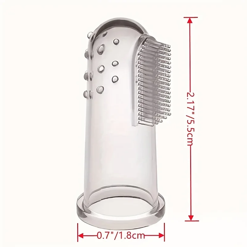 5 juegos de fundas para dedos de silicona para mascotas, cepillos de dientes en caja para gatos, perros, cepillado, mangas para dedos, productos de limpieza bucal para dientes de mascotas - imagen 2