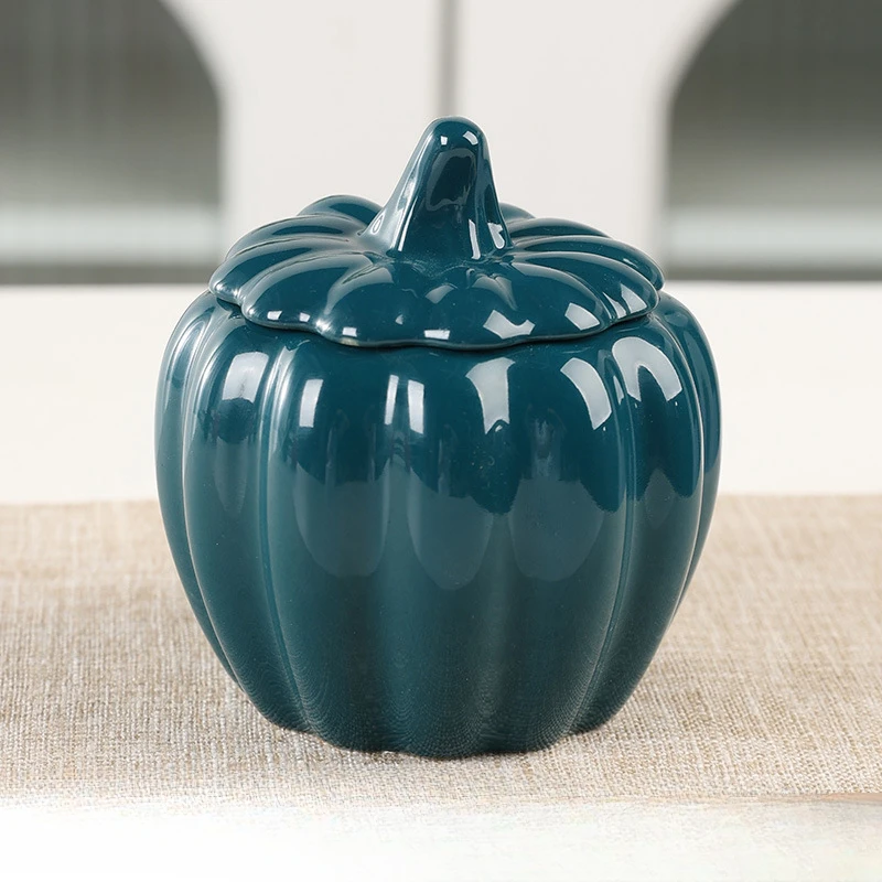 Urna de cerámica para mascotas, pequeño recuerdo de ataúd de cremación, caja de cenizas de gato personalizada, perro, ratón, pájaro, recuerdo funerario, calabaza - imagen 5