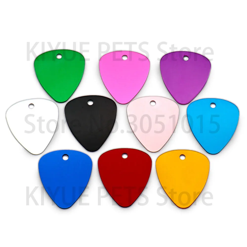 Venta al por mayor, 100 Uds., etiqueta de selección de Piano, etiqueta de identificación de perro de aluminio para placa de nombre de perro, etiquetas de identificación de mascotas grabadas personalizadas - imagen 4