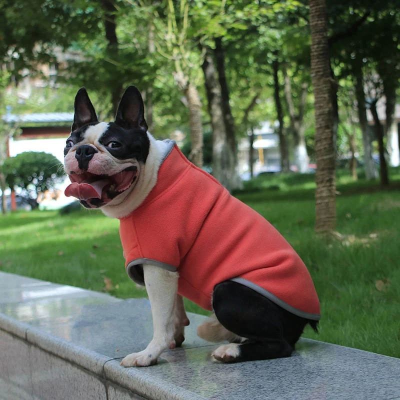 Chaleco de lana cálido para perros pequeños y medianos, ropa para mascotas, abrigo para Chihuahua, chaquetas, disfraces de Pug, hondenkleding, Invierno - imagen 5