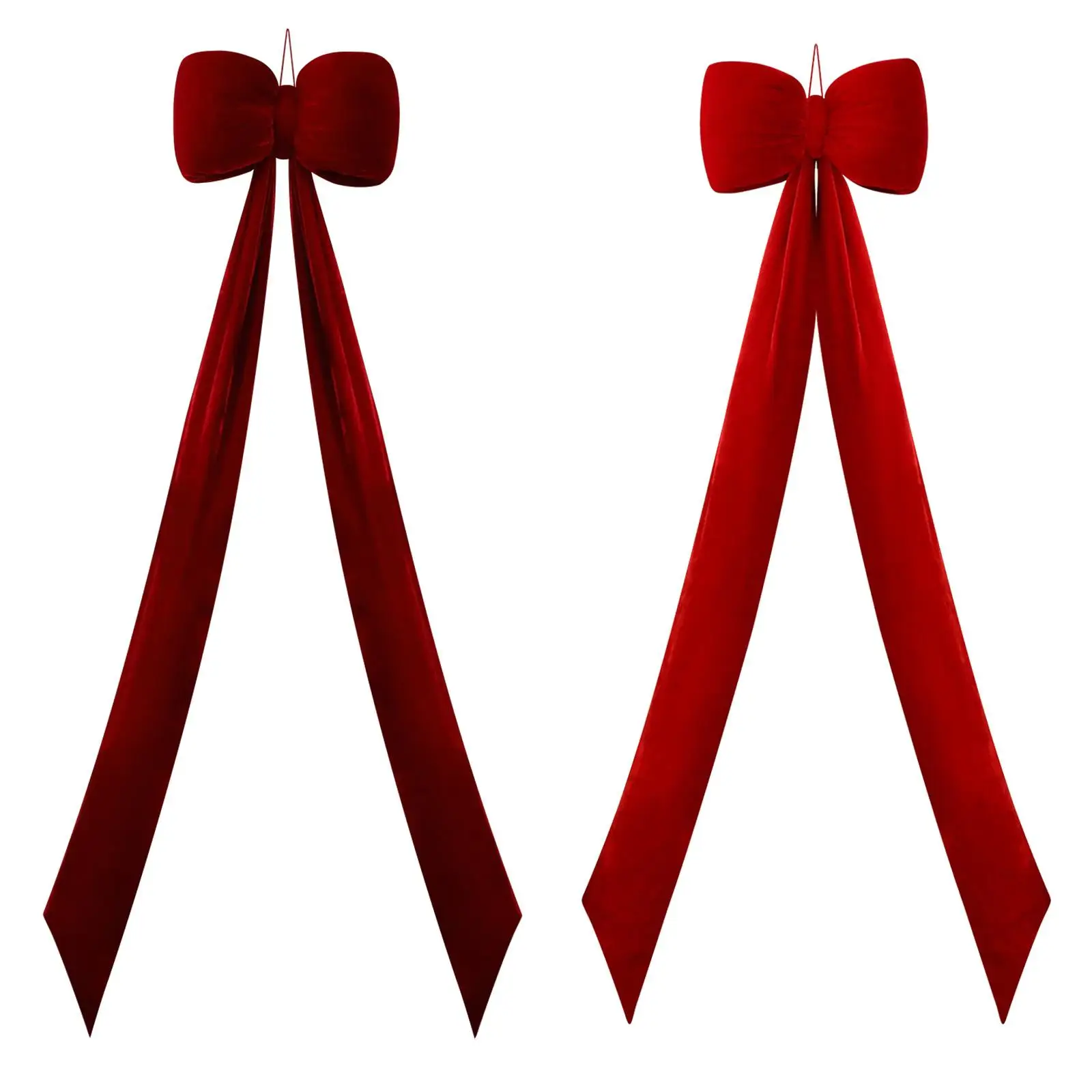 Adorno de árbol de Navidad con lazo gigante, decoración navideña decorativa de 59 pulgadas, telón de fondo multifuncional para porche, Bar, tienda, sala de estar - imagen 2