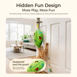Juguete automático láser y pluma para gatos y perros pequeños
