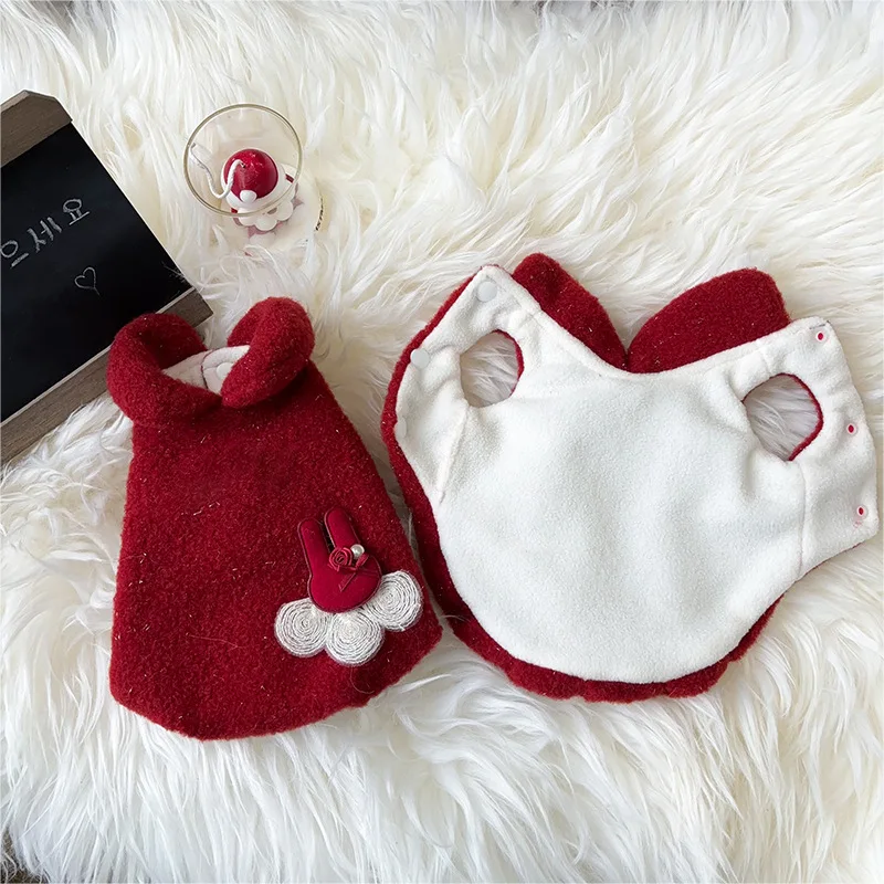 Abrigo peluche invierno estilo princesa para perros mini y cachorros - imagen 2