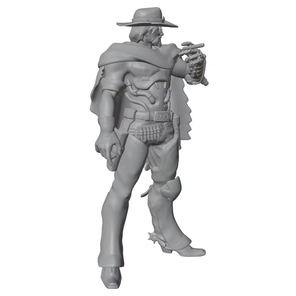 Miniatura de vaquero en resina sin pintar para coleccionar - imagen 5