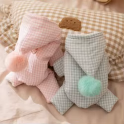 Mono de felpa para perros pequeños – Pijama acolchona de invierno