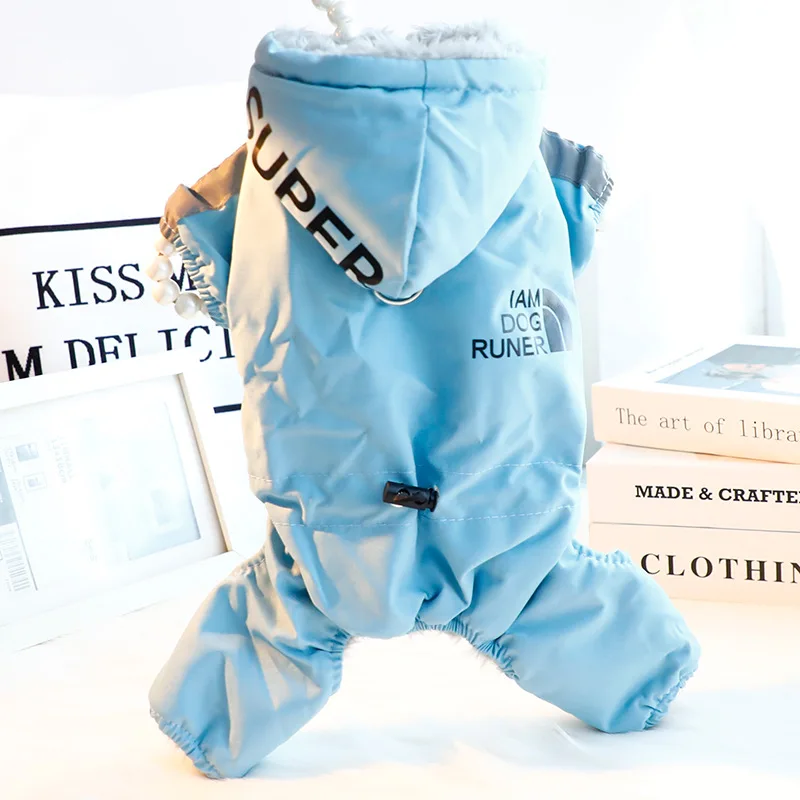 Ropa de invierno para perros, ropa deportiva para cachorros, mono para perros, ropa de lana cálida para perros pequeños, abrigo - imagen 2