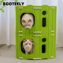 Árbol para gatos con rascador y plataformas de juego interior